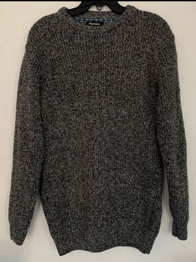 Repartee Grey Long Crew Neck Sweater